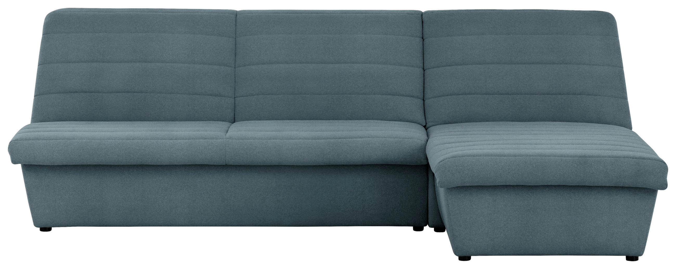 ECKSOFA Looks VIII Petrol Webstoff  - Petrol/Schwarz, Design, Kunststoff/Textil (274/168cm) - LOOKS by W.Joop