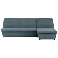 ECKSOFA Looks VIII Petrol Webstoff  - Petrol/Schwarz, Design, Kunststoff/Textil (274/168cm) - LOOKS by W.Joop