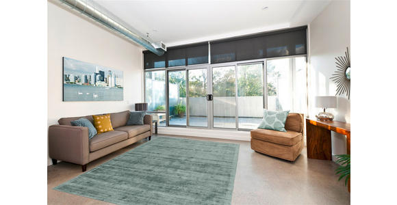 TEPPICH 80/150 cm Luxury 110 Mint Mintgrün  - Mintgrün, Basics, Textil (80/150cm) - Novel