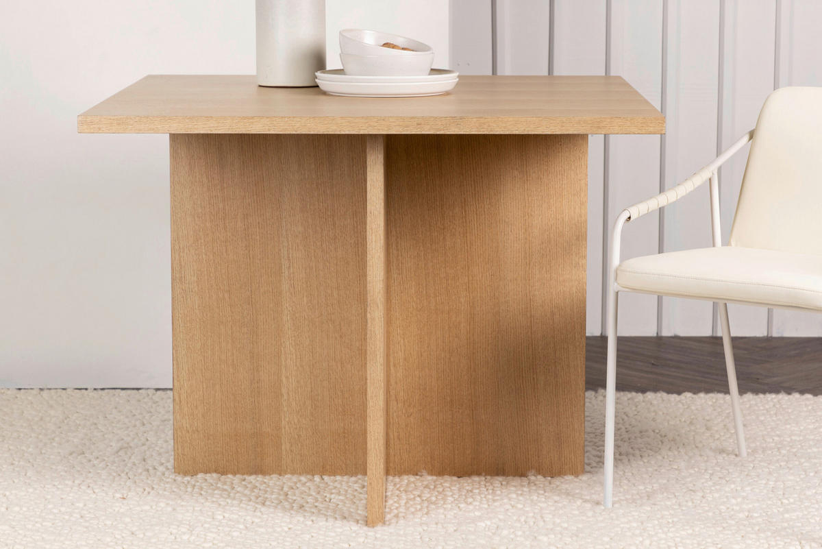 ESSTISCH Pappel rechteckig Eichefarben  - Eichefarben, MODERN, Holz (100/100/75cm) - Livetastic