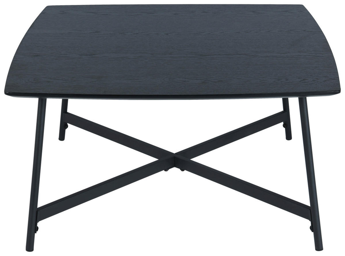 KONFERENČNÍ STOLEK, černá, kov, kompozitní dřevo, 80/80/42 cm - černá, Design, kov/kompozitní dřevo (80/80/42cm) - MID.YOU