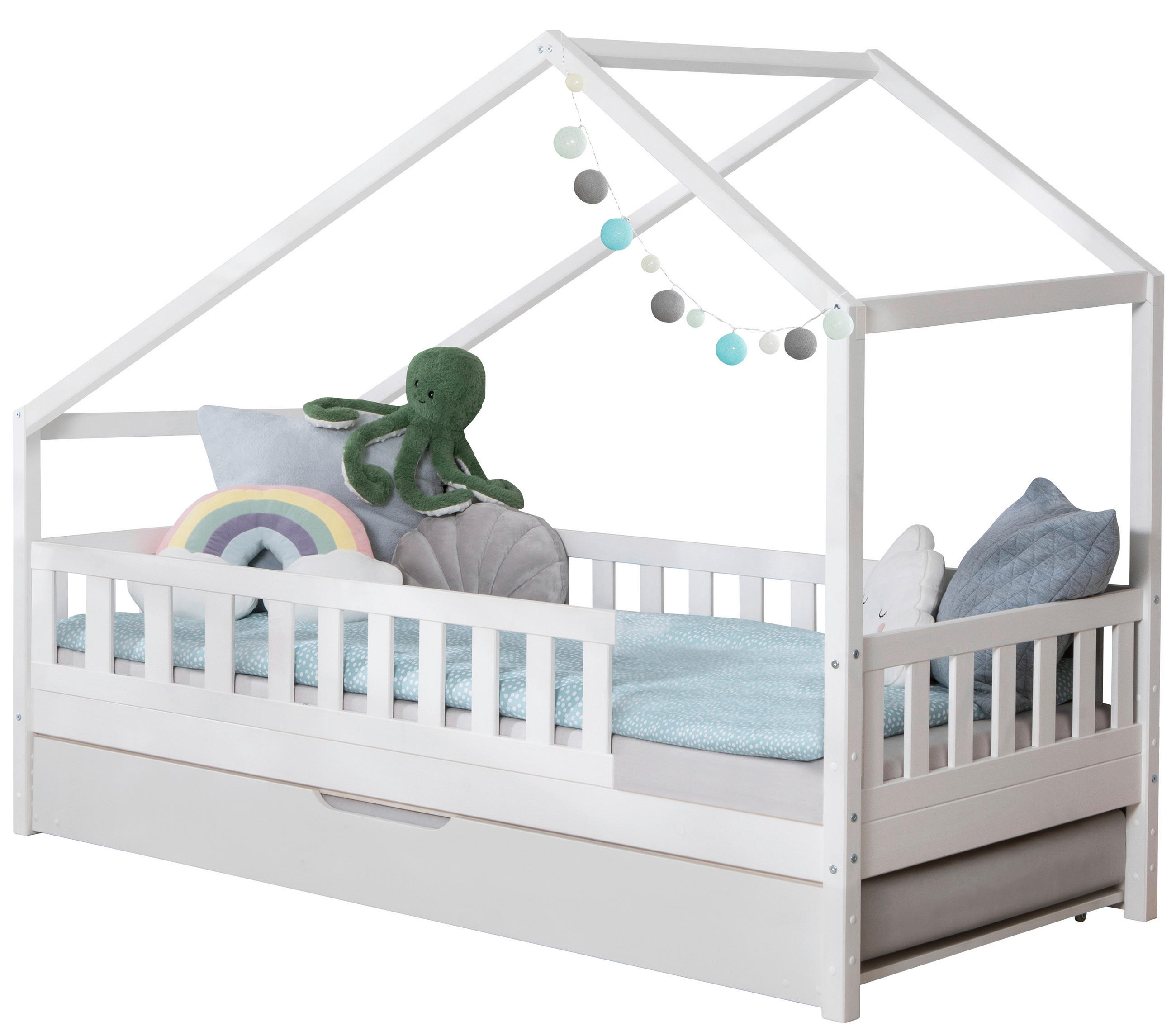 Hausbett Lou B: 100 cm Weiß Lou