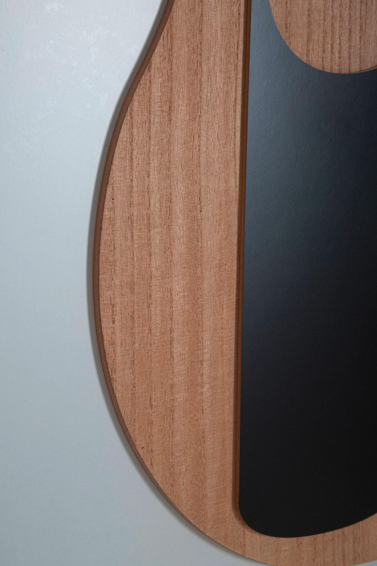 WANDDEKO  60/80/2 cm   - Schwarz/Naturfarben, Basics, Holzwerkstoff (60/80/2cm)