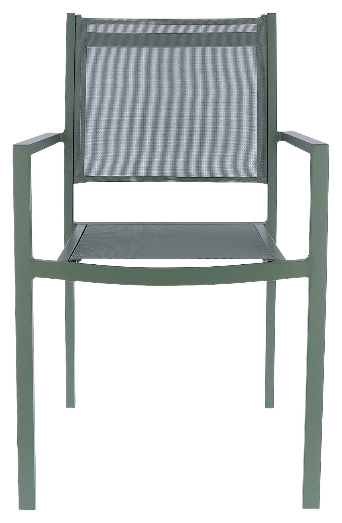 STAPELSESSEL Aluminium Grün  - Grün, MODERN, Textil/Metall (54/88/53cm) - FIAM