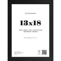 FOTORAM 19,7/14,7/1,2 cm  - svart, Basics, trä/glas (19,7/14,7/1,2cm)