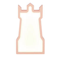 KINDERTISCHLEUCHTE Tower 16/3.5/28.5 cm  - Pink, Basics, Holzwerkstoff/Kunststoff (16/3.5/28.5cm)