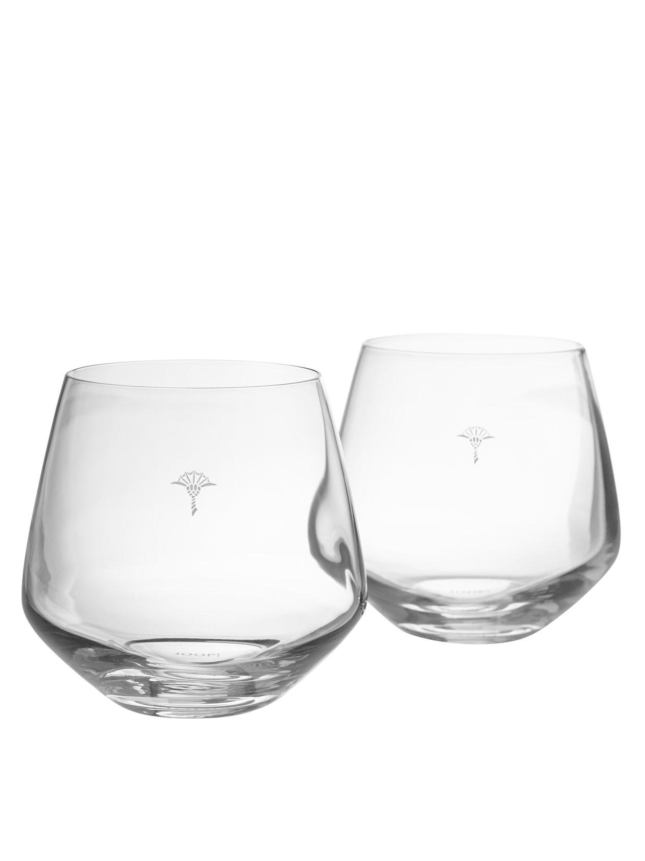 WASSERGLAS 390 ml 2-teilig  - Design, Glas (9,5/9,0cm) - Joop!