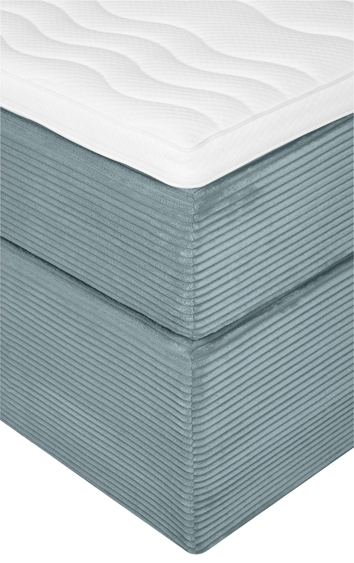 BOXSPRINGBETT 180/200 cm  in Mintgrün  - Schwarz/Mintgrün, KONVENTIONELL, Holz/Textil (180/200cm) - Boxxx