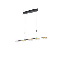 LED-HÄNGELEUCHTE 97/150 cm  - Anthrazit/Goldfarben, Design, Metall (97/150cm) - BOPP