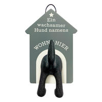 GARDEROBENHAKEN  in Petrol  - Petrol, Trend, Holzwerkstoff (16/10/6cm)
