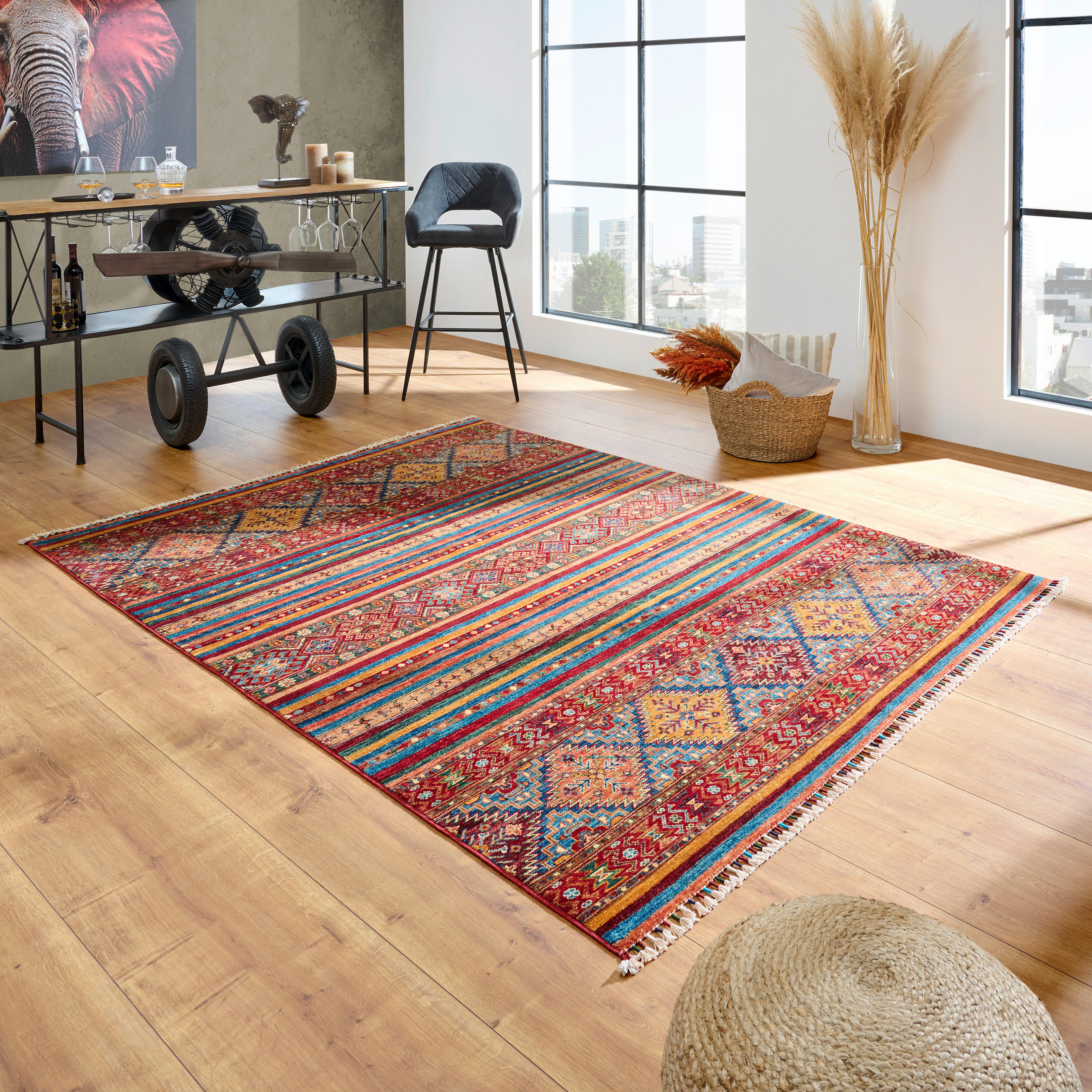 ORIENTÁLNY KOBEREC, 175/240 cm, červená - červená, Lifestyle, textil (175/240cm) - Cazaris