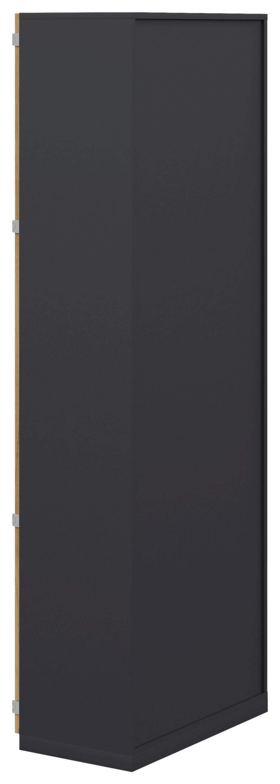 AKTENSCHRANK Anthrazit, Hickory  - Anthrazit/Hickory, KONVENTIONELL, Holzwerkstoff (80/220,5/41,9cm) - Moderano