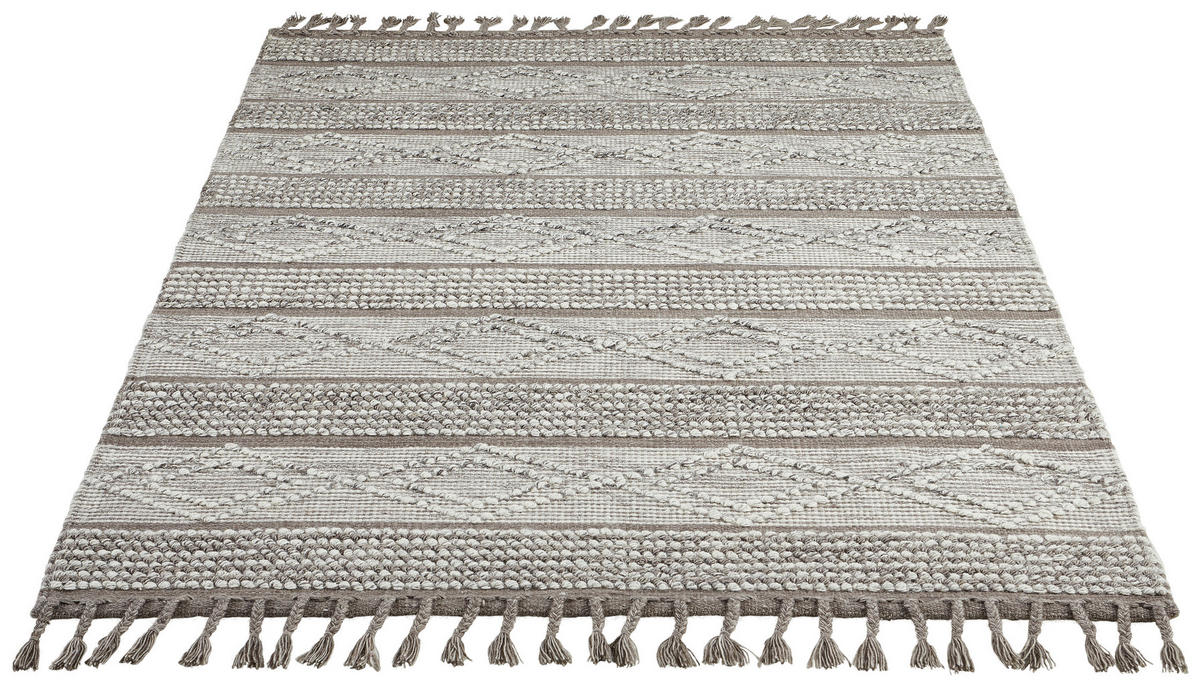 RUČNĚ TKANÝ KOBEREC, 160/230 cm, hnědá - hnědá, Lifestyle, textil (160/230cm) - Linea Natura