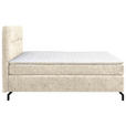 BOXSPRINGBETT 140/200 cm  in Champagner  - Champagner/Schwarz, Design, Textil/Metall (140/200cm) - Esposa