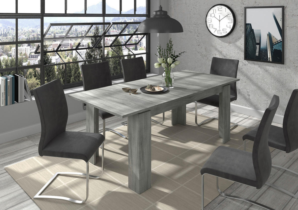 ESSTISCH rechteckig  ausziehbar  - Design, Holzwerkstoff (160/90/76cm) - MID.YOU