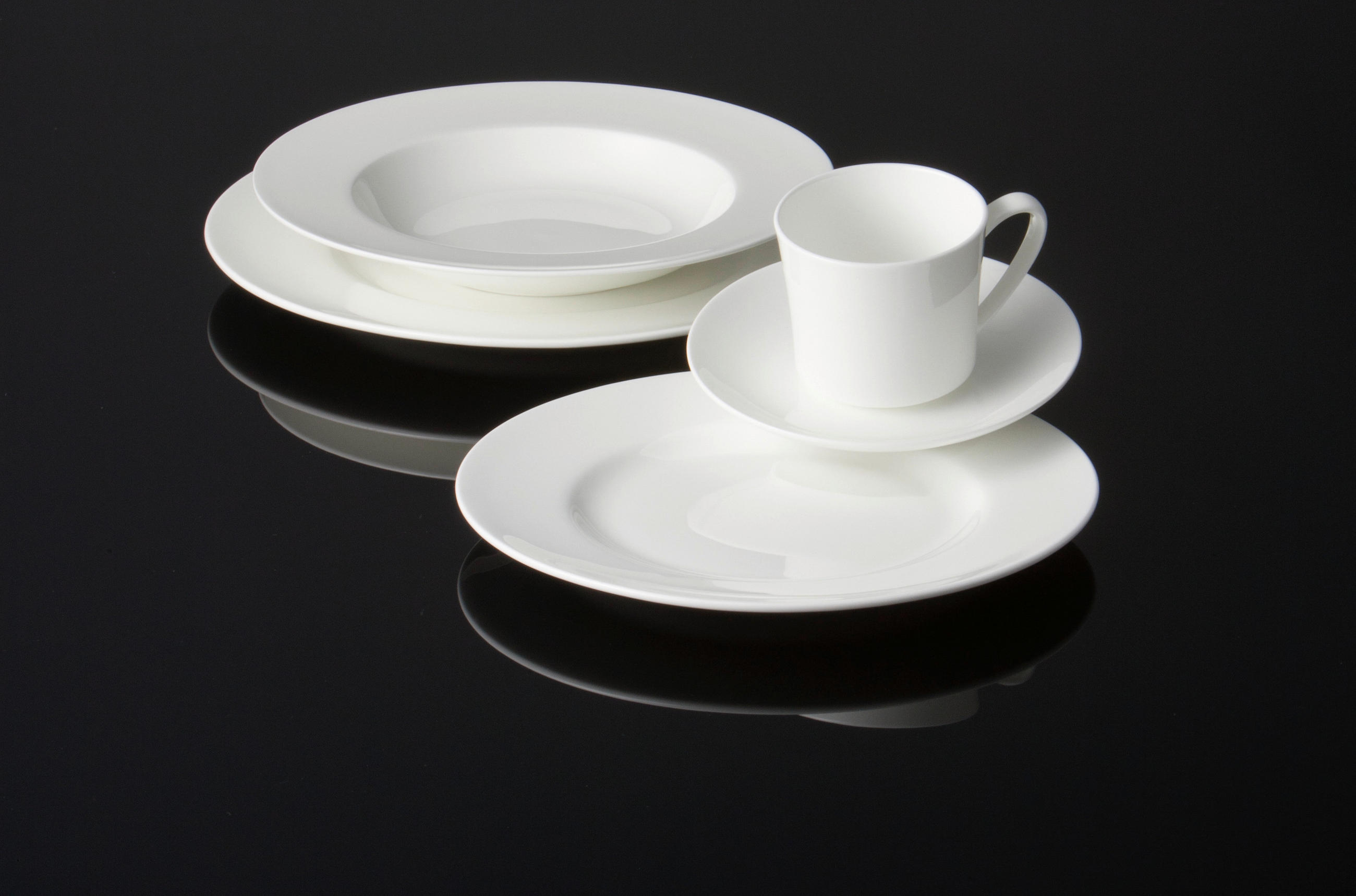 KAFFEESERVICE Weiß Jade White 18-teilig  - Weiß, Basics, Keramik - Rosenthal
