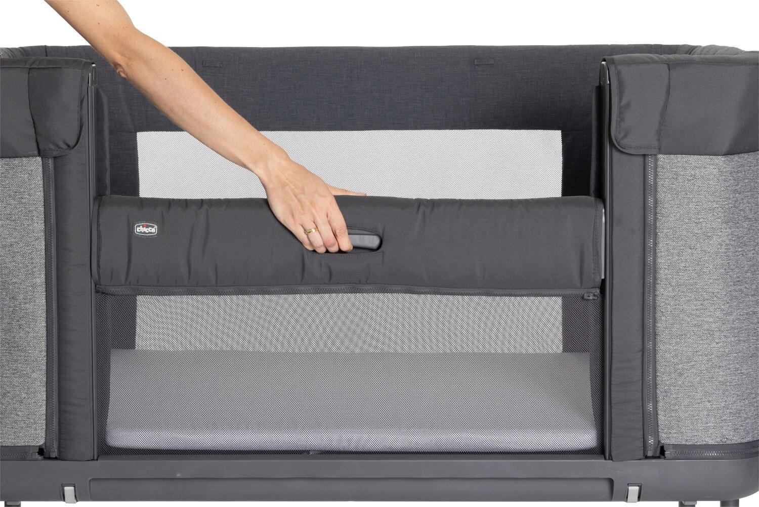 BEISTELLBETT - Dunkelgrau, Basics (121/91,1/108,2/73,8cm) - Chicco