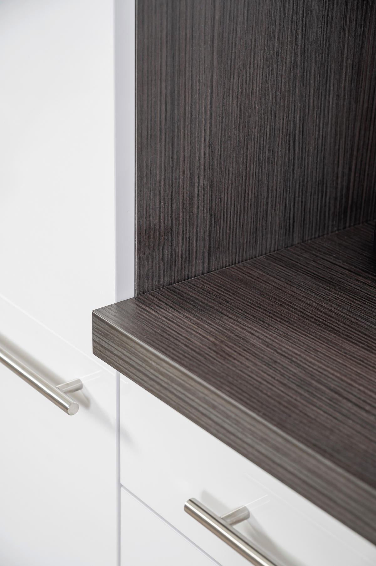 ECKKÜCHE 290/200 cm  in Weiß, Eichefarben  - Edelstahlfarben/Eichefarben, Basics, Holzwerkstoff/Metall (290/200cm) - Respekta