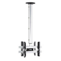 TV-HALTERUNG Silberfarben  - Silberfarben, Modern, Metall (42/127/19cm) - MID.YOU