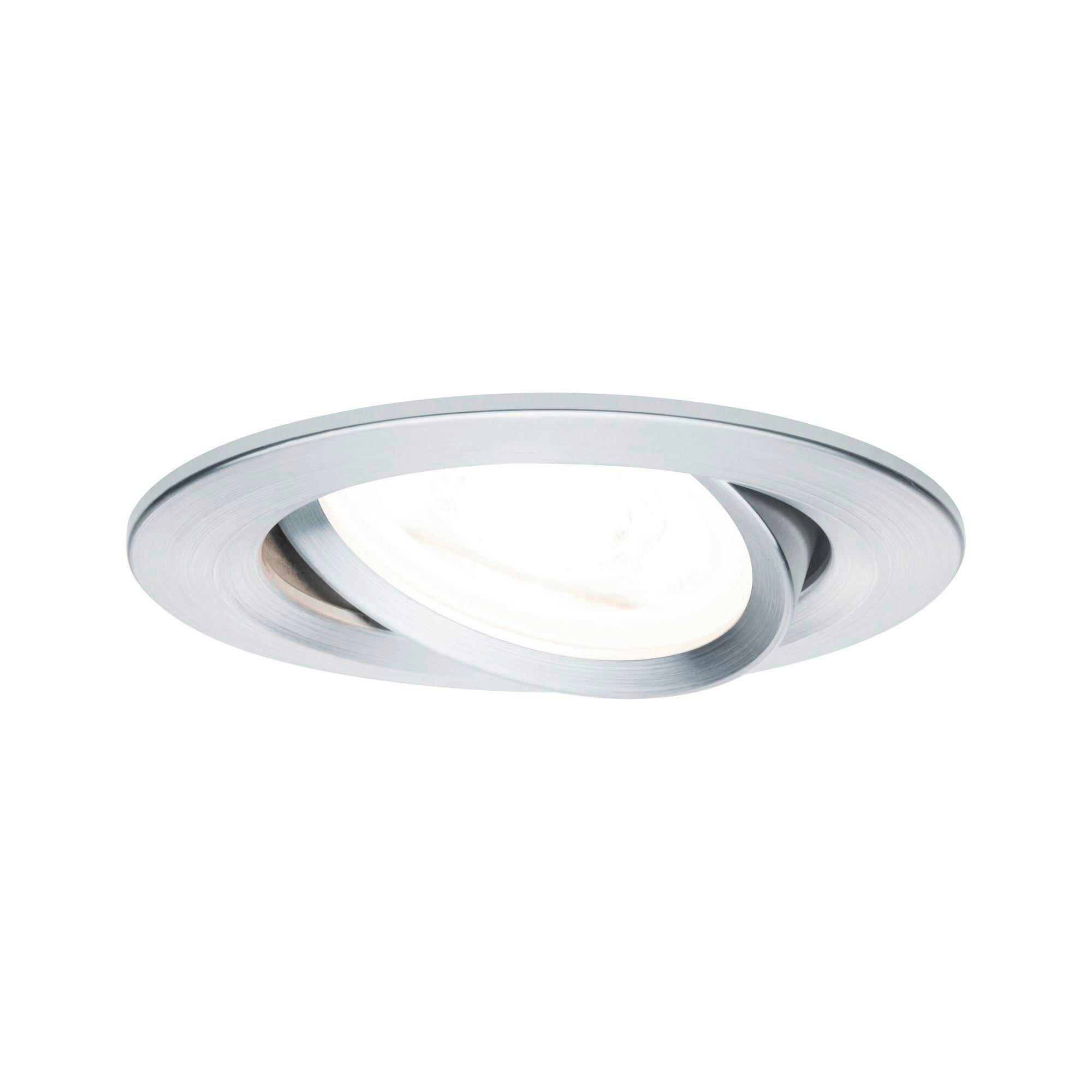 LED-EINBAUSPOT 8,4 cm  - Alufarben, Design, Metall (8,4cm) - Paulmann