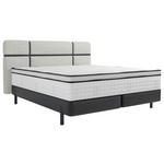 BOXSPRINGBETT 180/200 cm  in Anthrazit, Creme  - Anthrazit/Creme, Design, Textil/Metall (180/200cm) - Esposa