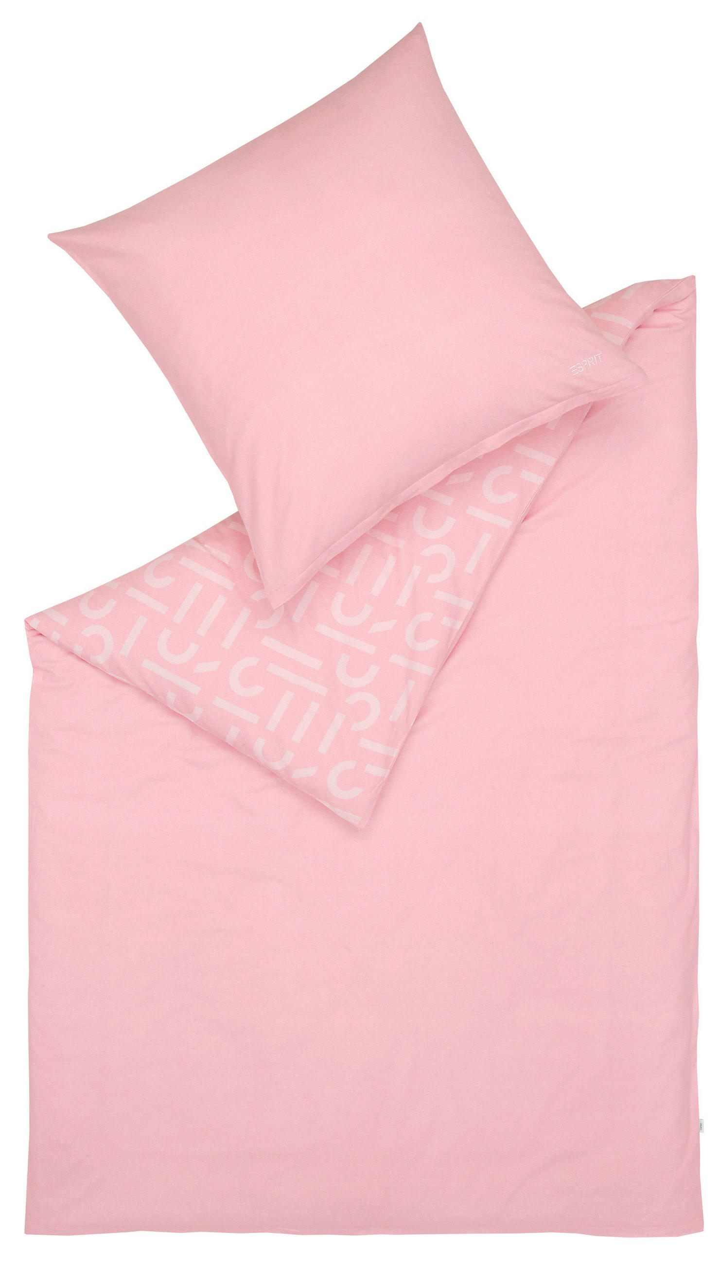 WENDEBETTWÄSCHE 155/220 cm E-Scatter Big Flanell  - Altrosa/Rosa, Basics, Textil (155/220cm) - Esprit