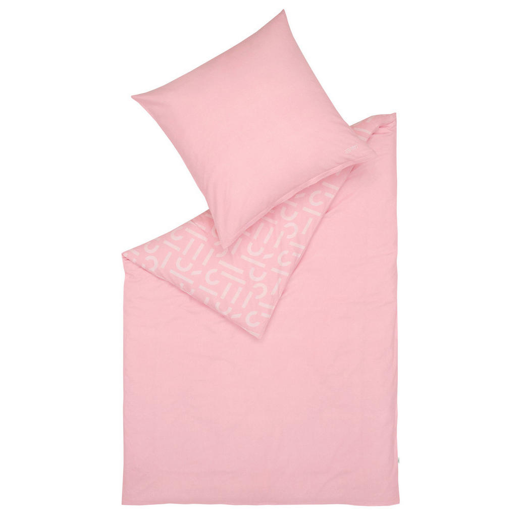 Esprit OBOUSTRANNÉ POVLEČENÍ, flanel, růžová, starorůžová, 155/220 cm
