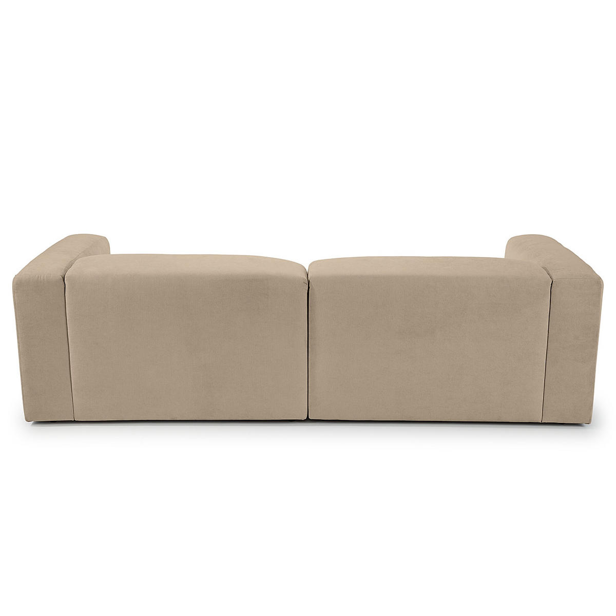 ECKSOFA in Struktur Taupe   - Taupe, MODERN, Textil (255/72/160cm) - Trendmanufaktur