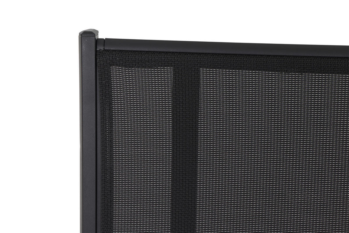 GARTENBANK 139/97/67 cm  in Anthrazit, Schwarz  - Anthrazit/Schwarz, KONVENTIONELL, Kunststoff/Textil (139/97/67cm) - Siena Garden