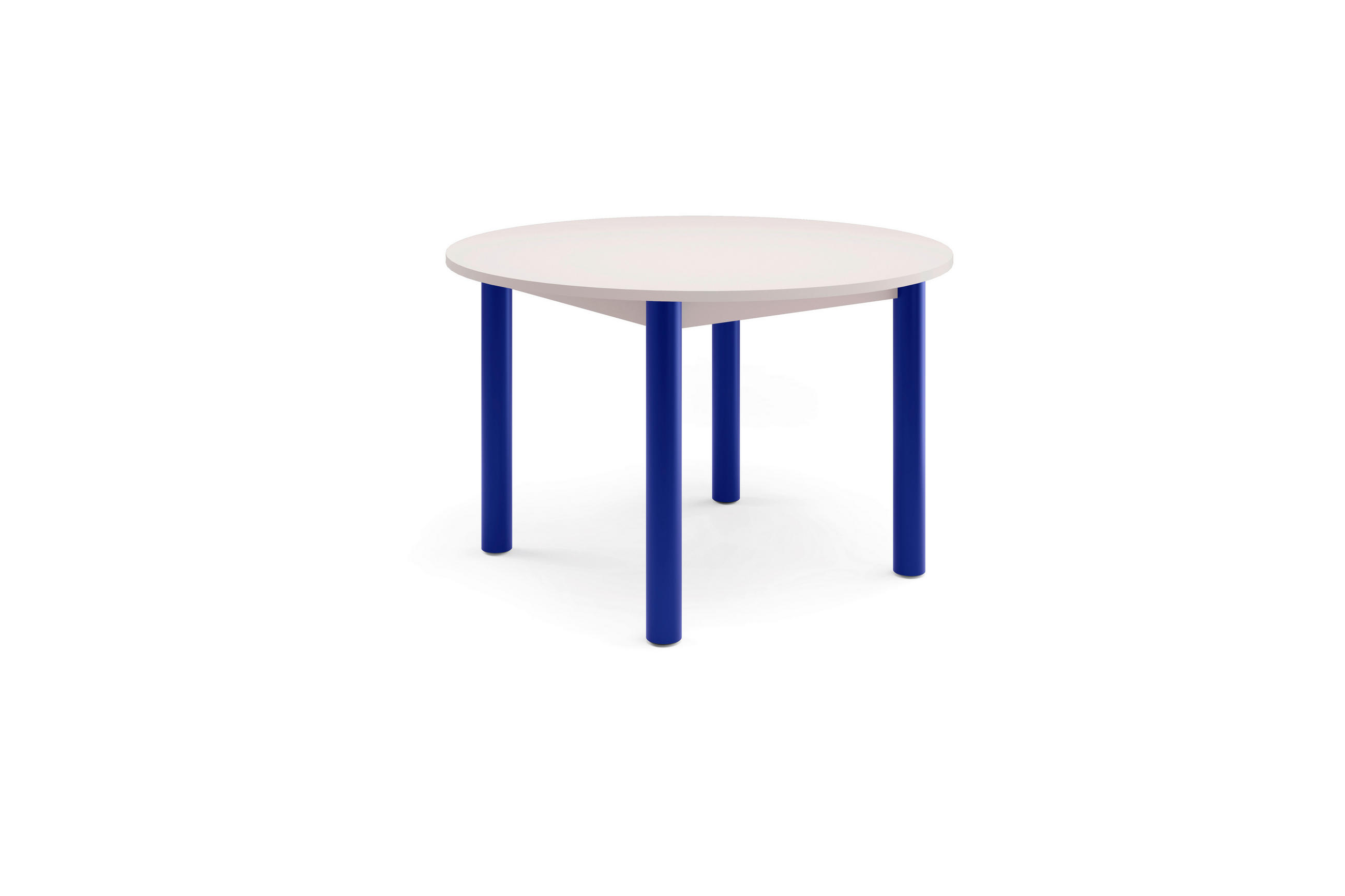 ESSTISCH in Metall, Holzwerkstoff 120/120/76 cm  - Blau/Greige, Natur, Holzwerkstoff/Metall (120/120/76cm) - Tom Tailor