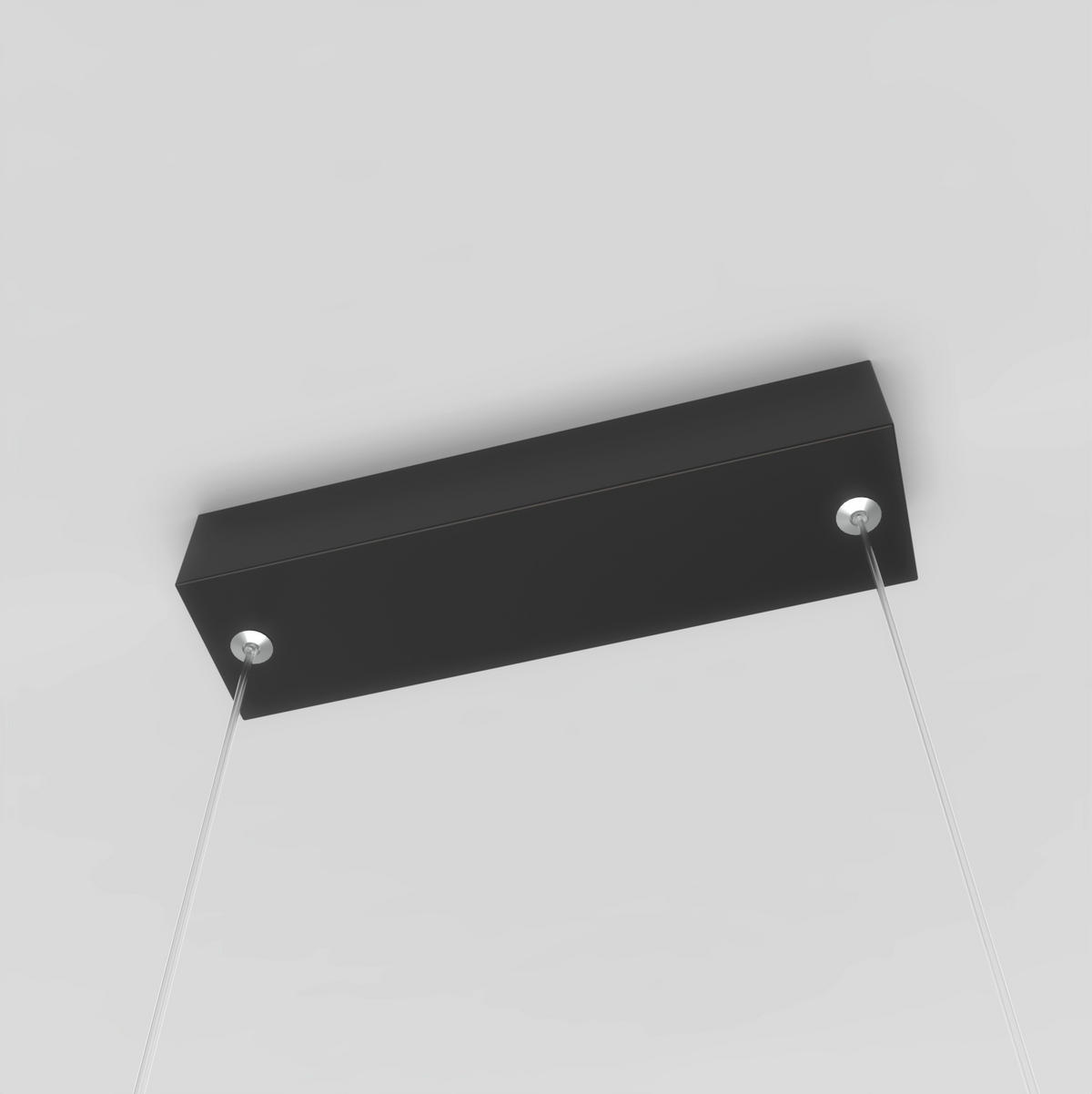 LED-HÄNGELEUCHTE     - Schwarz, Design, Metall (120/60/5cm)