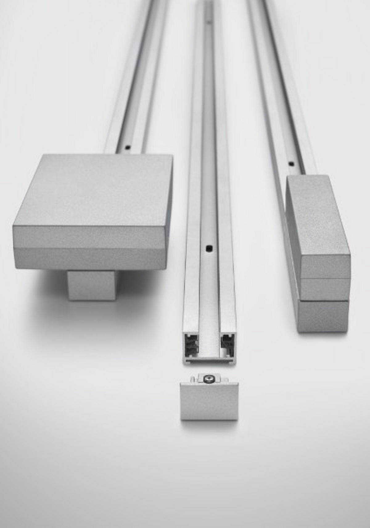 SCHIENENSYSTEM 100 CM - Titanfarben, Basics, Metall (100/3/2cm) - Trio Leuchten