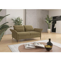 3-SITZER-SOFA in Flachgewebe Olivgrün  - Schwarz/Olivgrün, Konventionell, Textil/Metall (199/92/123cm) - Sit & More