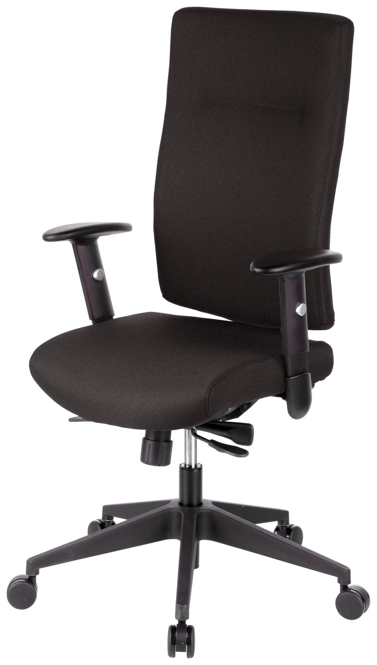 OTOČNÁ ŽIDLE, plochá tkanina, černá - černá, Moderní, textil/plast (57/125/53cm) - MID.YOU