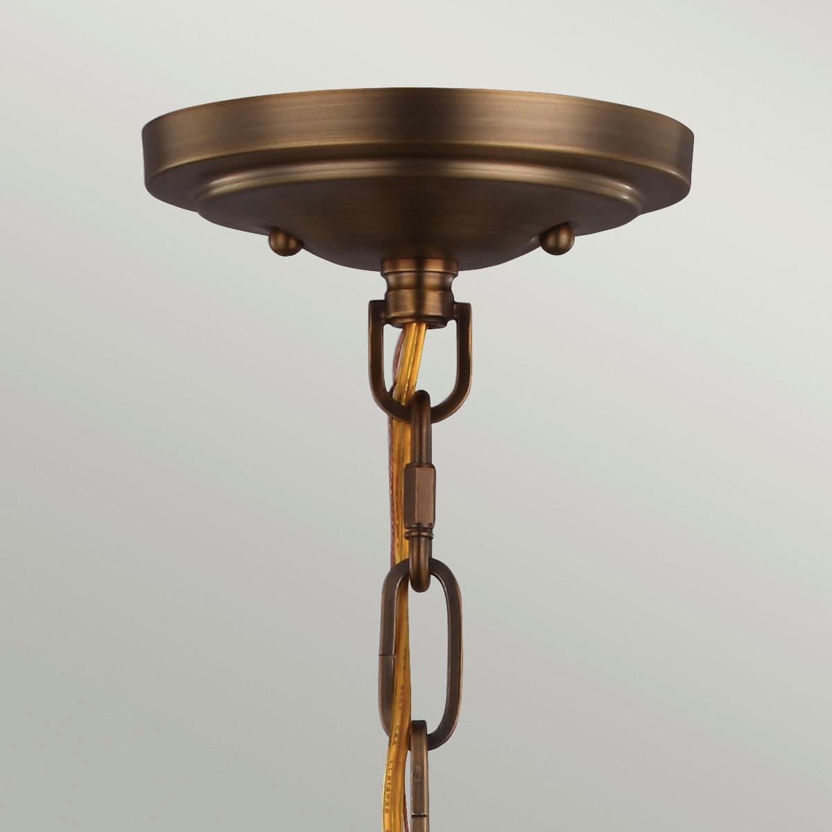 HÄNGELEUCHTE 33/48.3 cm    - Messingfarben/Schwarz, Konventionell, Glas/Metall (33/48.3cm) - Elstead Lighting