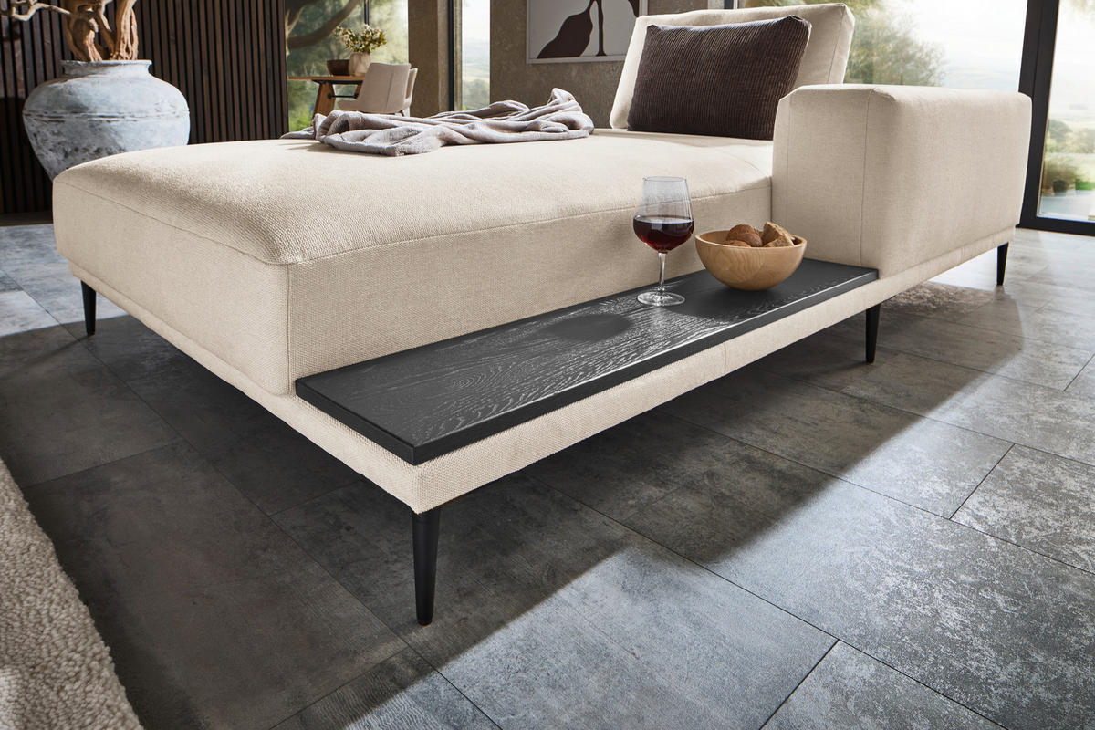 LIEGE Leinwand Naturfarben  - Schwarz/Naturfarben, Design, Textil/Metall (141/85/225cm) - Belluti