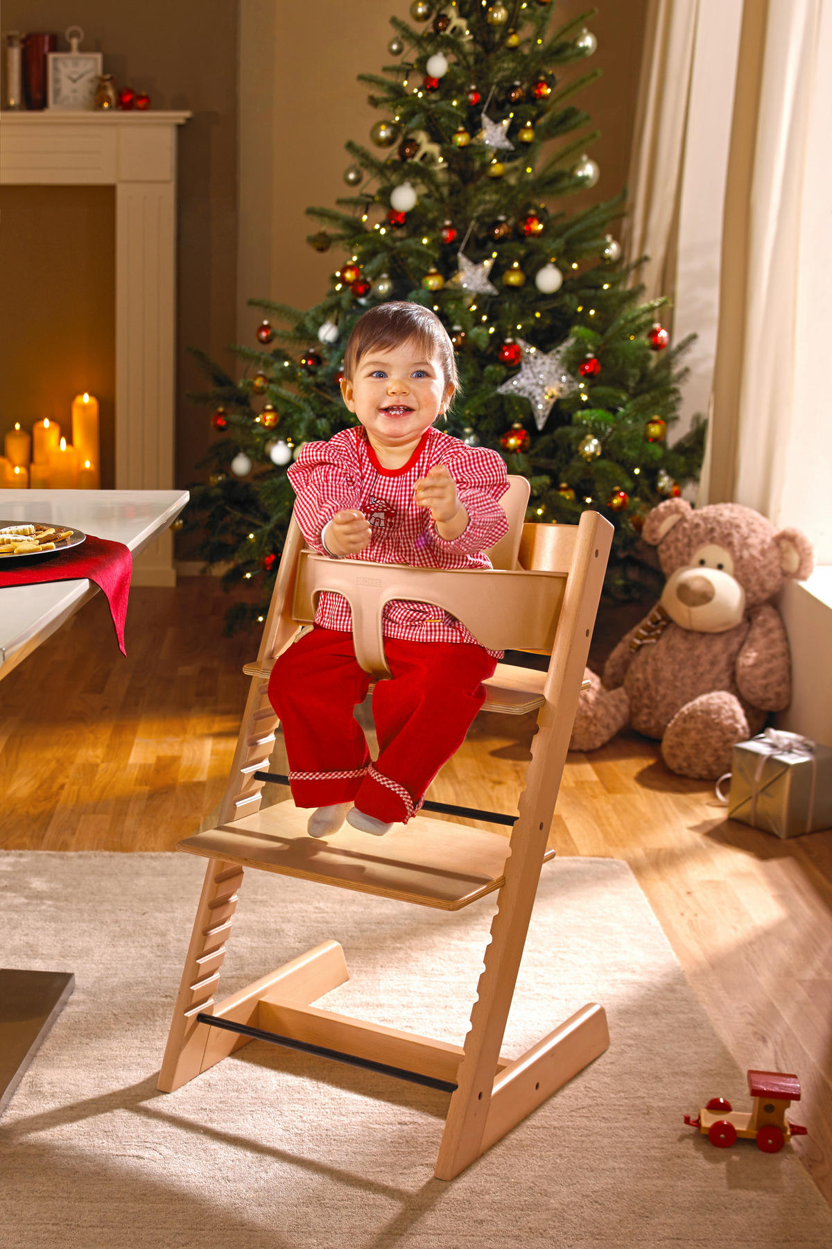 HOCHSTUHL-SET Tripp Trapp Bundles  - Naturfarben, Basics, Holz (83/65/46cm) - Stokke