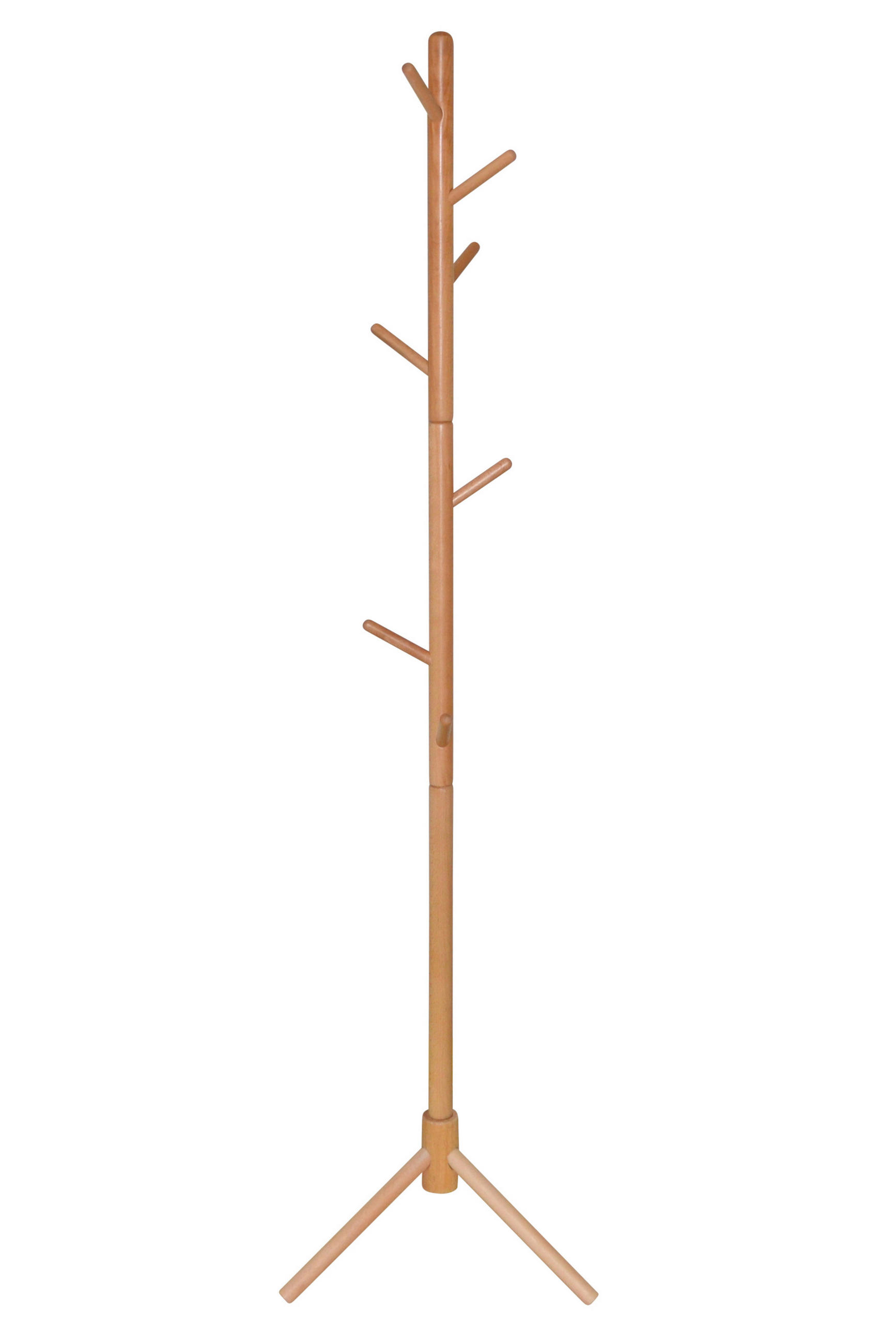 GARDEROBENSTÄNDER in Buchefarben   - Buchefarben, Design, Holz (45/45/174cm) - MID.YOU