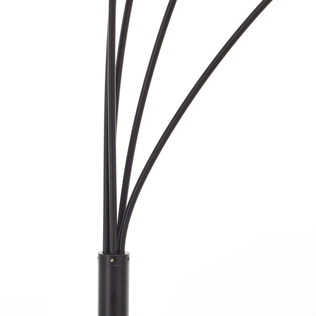 BOGENLEUCHTE - Schwarz/Grau, Design, Glas/Metall (200cm) - Brilliant