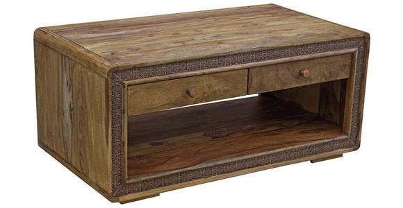 COUCHTISCH in Holz, Metall 110/60/50 cm - Sheeshamfarben, LIFESTYLE, Holz/Metall (110/60/50cm) - Landscape