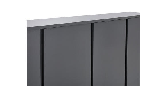 SCHUHSCHRANK in 192,7/120/34 cm - Anthrazit, KONVENTIONELL, Holzwerkstoff/Kunststoff (192,7/120/34cm) - Xora
