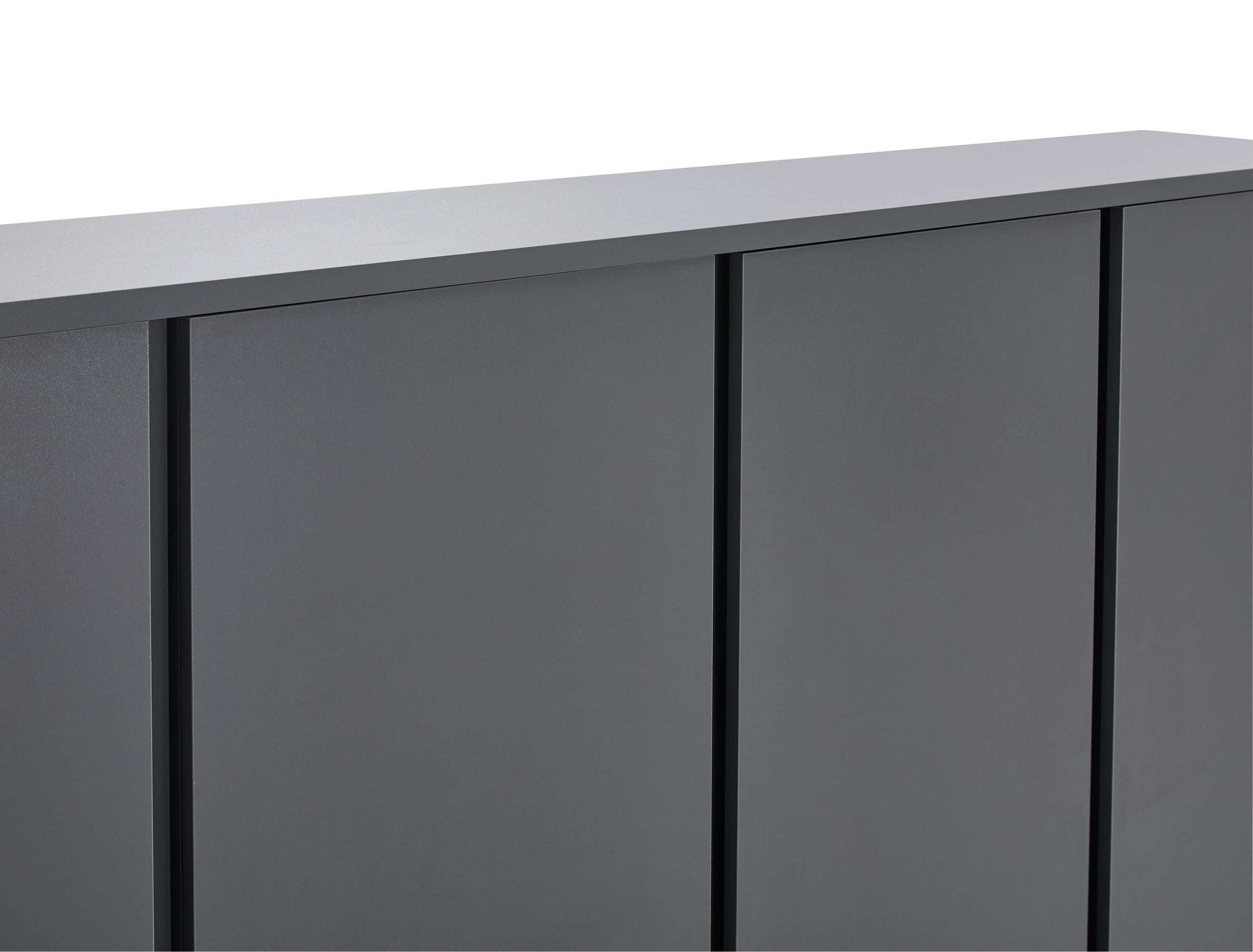 SCHUHSCHRANK  in 192,7/120/34 cm  - Anthrazit, KONVENTIONELL, Holzwerkstoff/Kunststoff (192,7/120/34cm) - Xora
