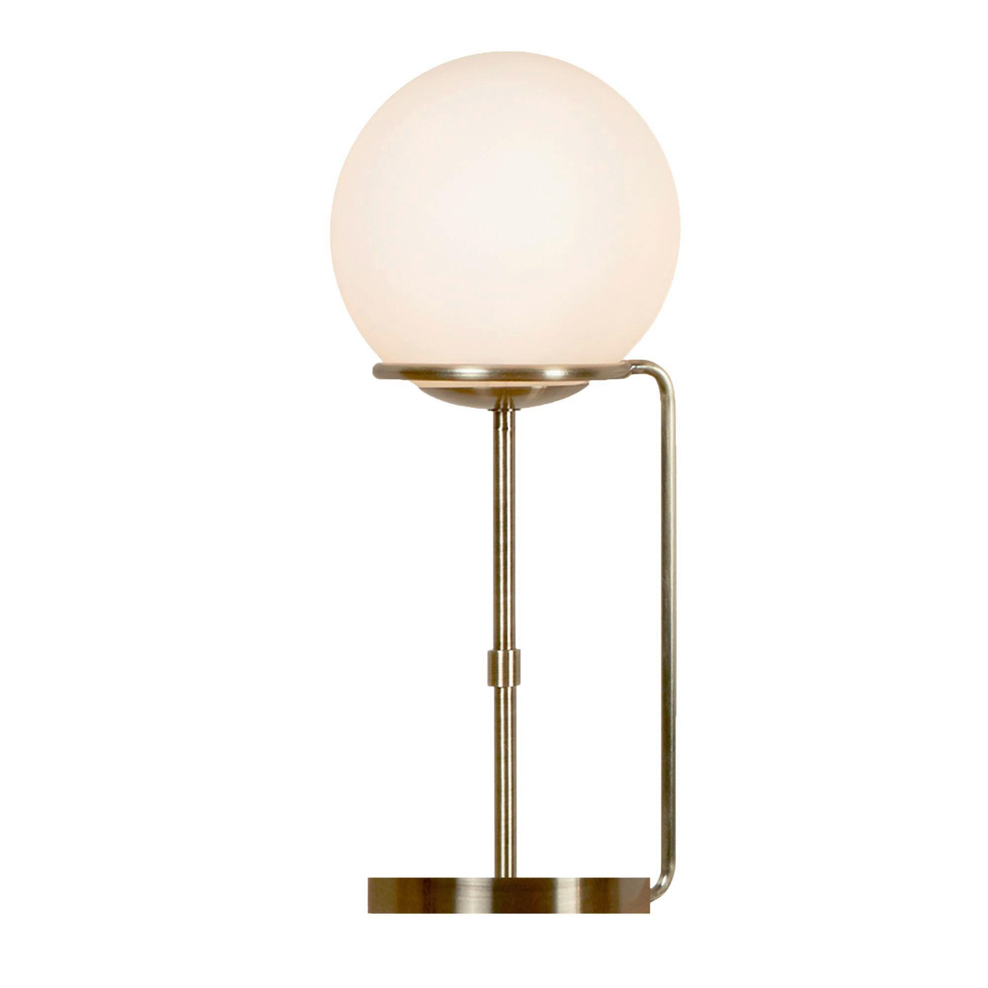 TISCHLEUCHTE Sphere 20/50 cm  - Messingfarben/Weiß, Design, Glas/Metall (20/50cm) - Searchlight