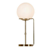 TISCHLEUCHTE Sphere 20/50 cm  - Messingfarben/Weiß, Design, Glas/Metall (20/50cm) - Searchlight