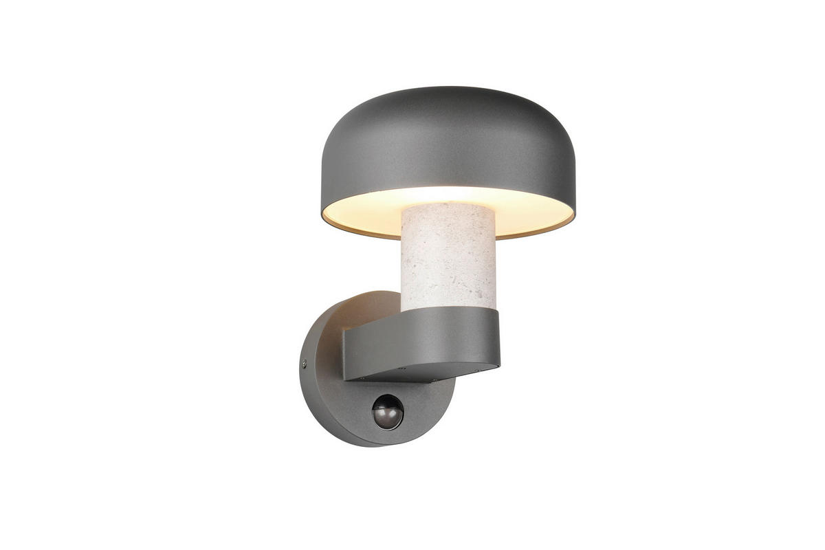 AUSSENWANDLEUCHTE - Weiss/Anthrazit, Design, Metall (19/24,5/25cm) - Trio Leuchten