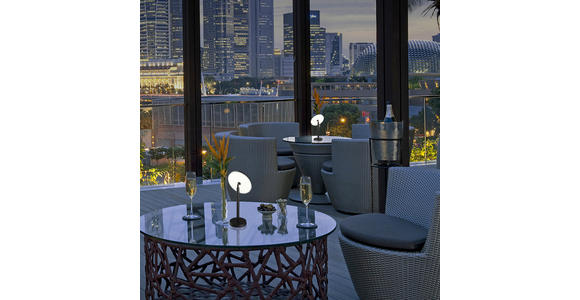 STEHLEUCHTE 29/150 cm    - Transparent/Schwarz, Trend, Kunststoff/Metall (29/150cm) - Novel