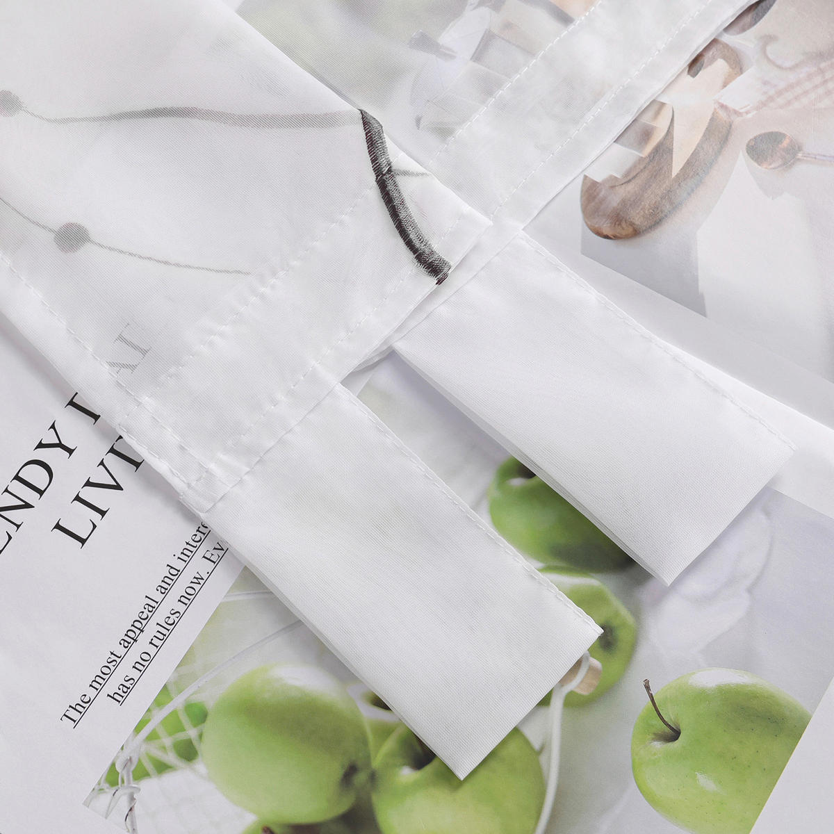 FLÄCHENVORHANG  2 Stück  transparent   57/225 cm  - Weiß Hochglanz, Basics, Textil (57/225cm) - Joyswahl