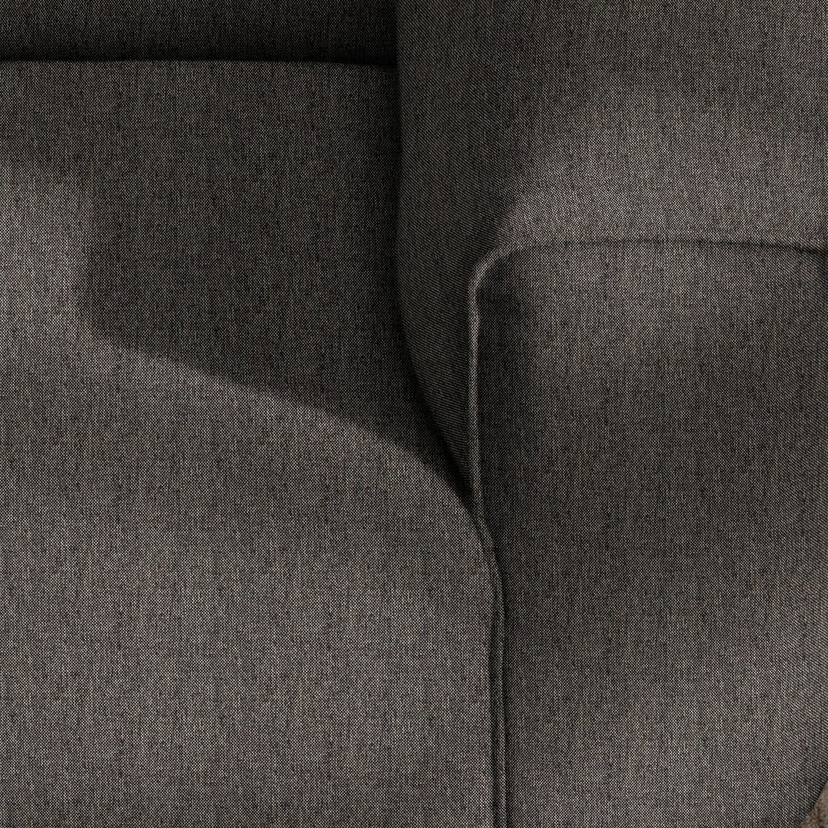 ECKSOFA in Webstoff Dunkelbraun  171/265 cm  - Dunkelbraun/Schwarz, Design, Kunststoff/Textil (171/265cm) - home24