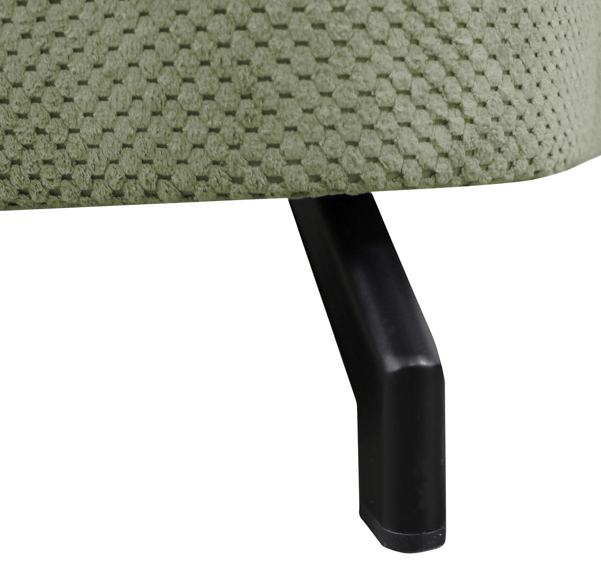 ECKSOFA OMEGA Grün Chenille Zierkissen, Bettkasten  - Schwarz/Grün, Design, Textil/Metall (280/186cm) - MID.YOU