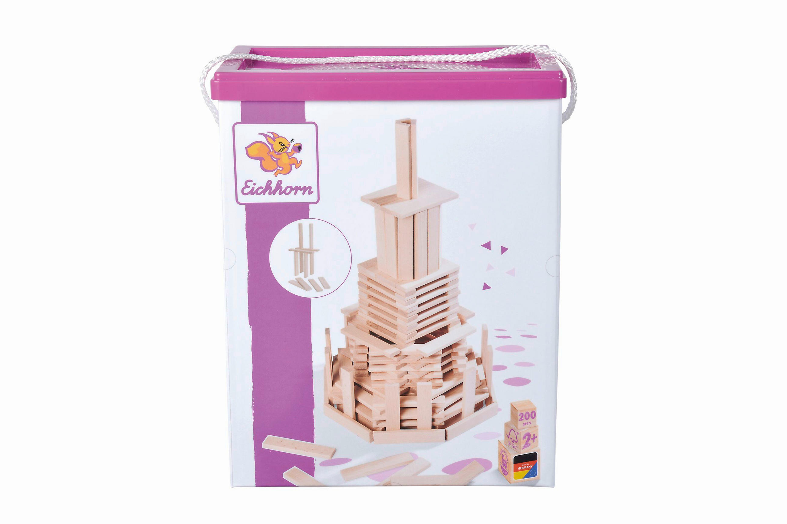 STECKBAUSTEINE - Hellbraun, Basics, Holz (25/14/31cm) - Eichhorn